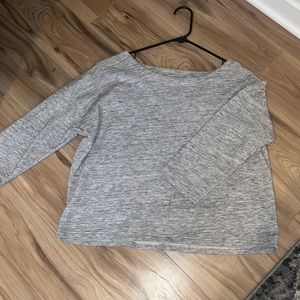 Madewell Quarter Sleeve Gray Sweater